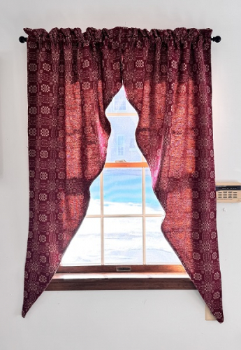 GETTYSBURG RED/LINEN SAVANNAH CURTAIN
